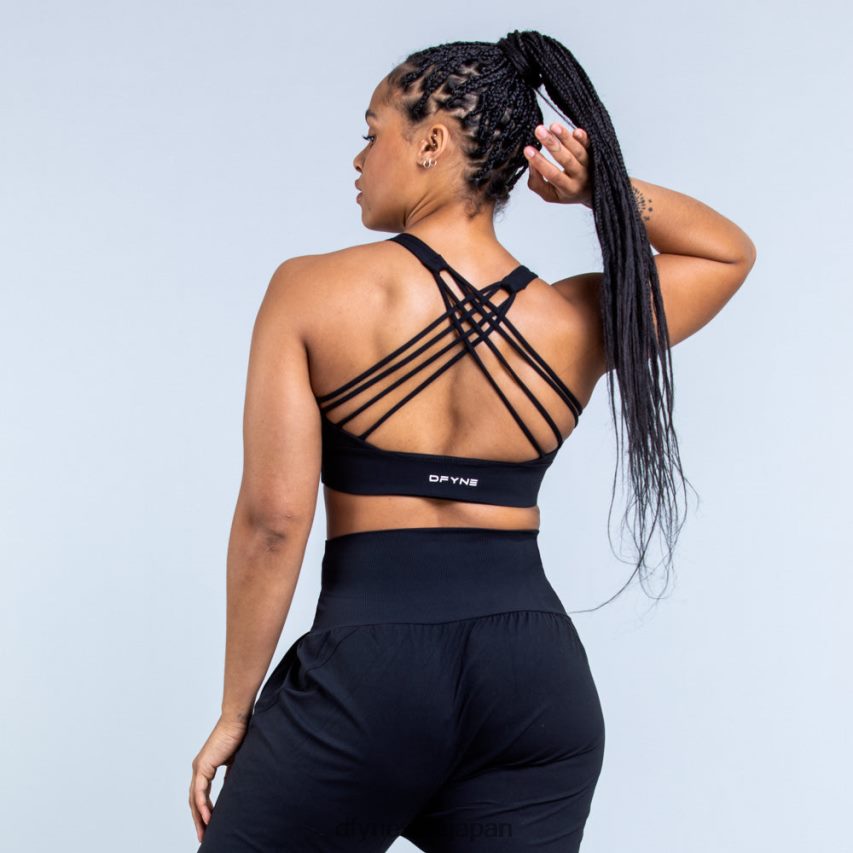 jp Dfyne オリジン ミディアムサポート スポーツブラ マットブラック 62HFZP117 トップス