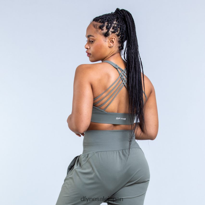 jp Dfyne オリジン ミディアムサポート スポーツブラ モスグリーン 62HFZP45 トップス