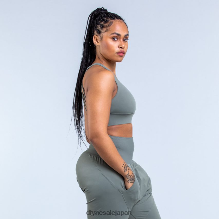 jp Dfyne オリジン ミディアムサポート スポーツブラ モスグリーン 62HFZP45 トップス