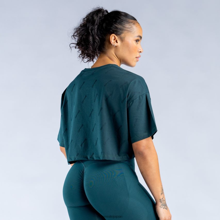 jp Dfyne Revive シグネチャー クロップトップ 濃い緑色 62HFZP53 衣類