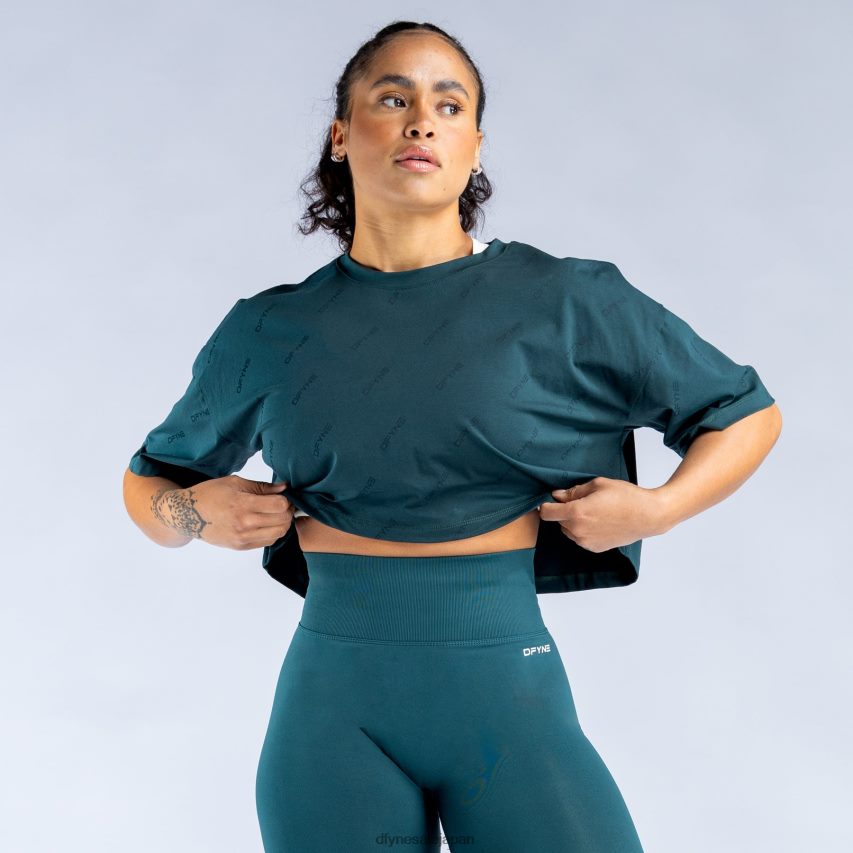 jp Dfyne Revive シグネチャー クロップトップ 濃い緑色 62HFZP53 衣類