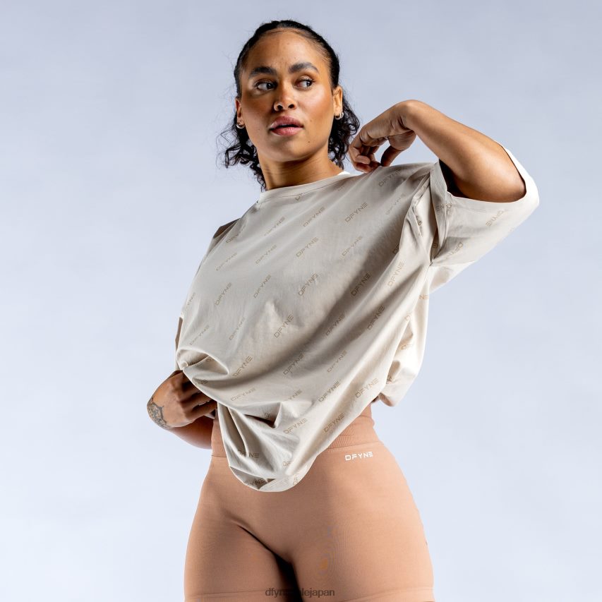 jp Dfyne リバイブシグネチャーオーバーサイズT 黄褐色 62HFZP140 トップス